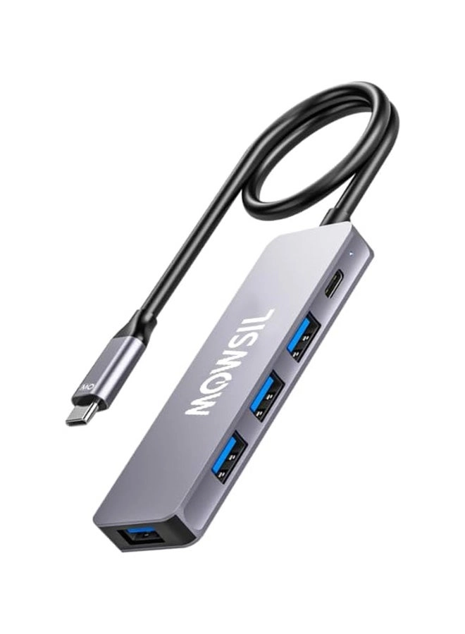 MOWSIL Type C 4 Port USB 3.0 + PD-C HUB