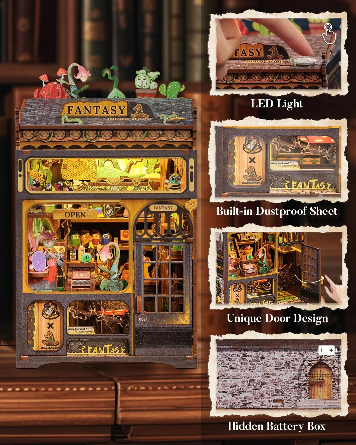 Book Nook Kit - Fantasy Plant Shop