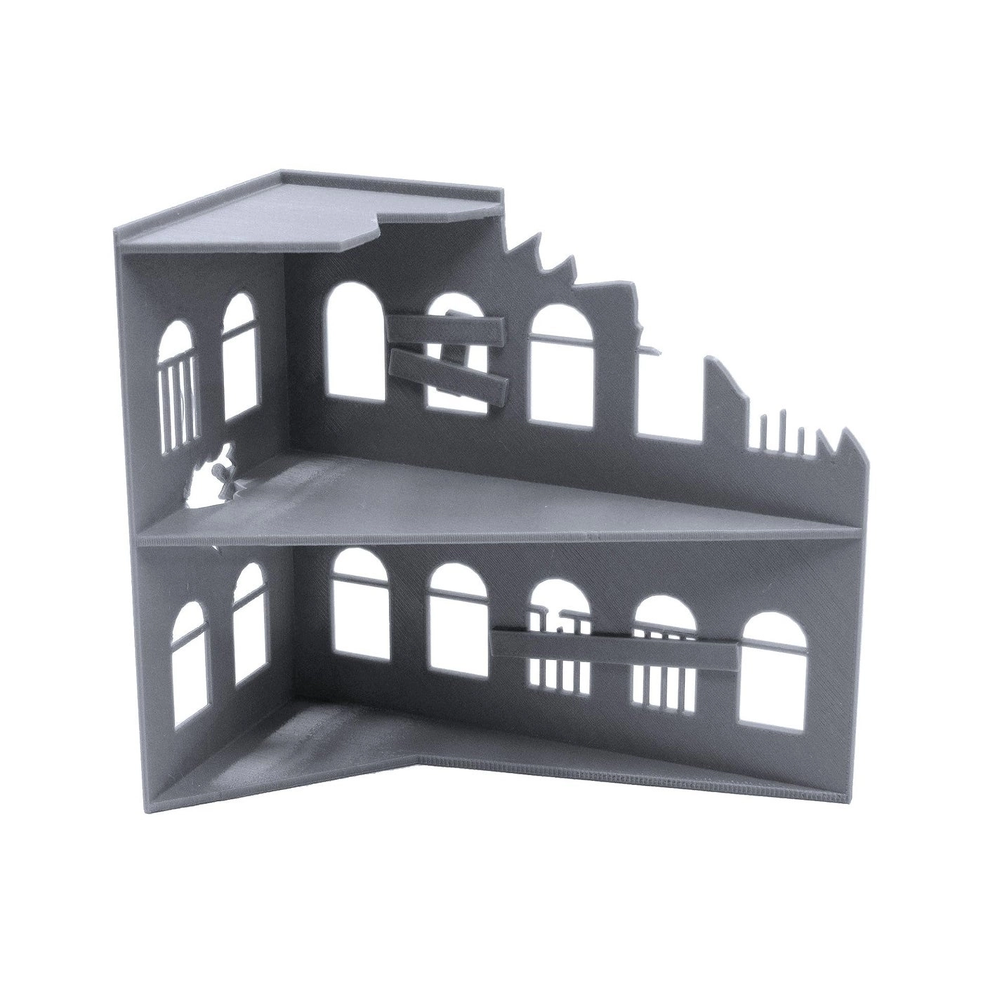 Ruined Building Terrain Scenery - 1 piece 28mm wargame and RPG miniatures