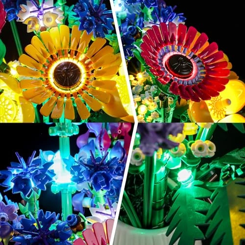 Led Light Kit for Lego-10313 Wildflow Bouquet
