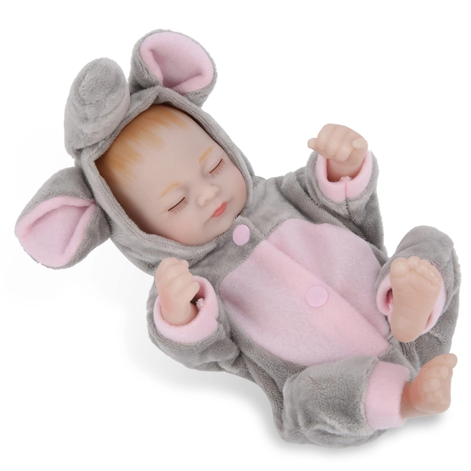 Rcniso Baby Doll - 11.4 Inch Silicone Closed Eyes