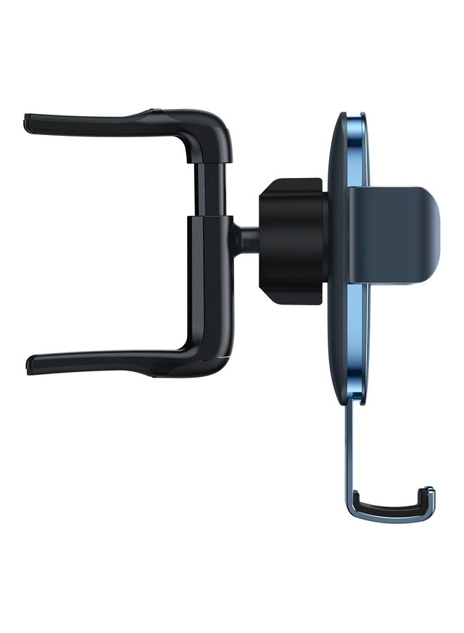 Car Phone Mount - Grey Round Air Vent Automatic Locking