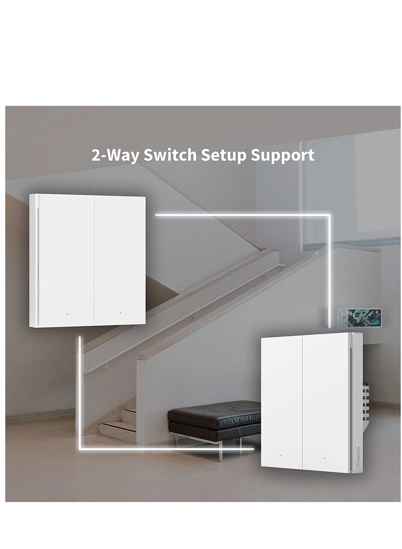 Smart Wall Switch H1 - Zigbee 3.0 EU Neutral Double Rocker