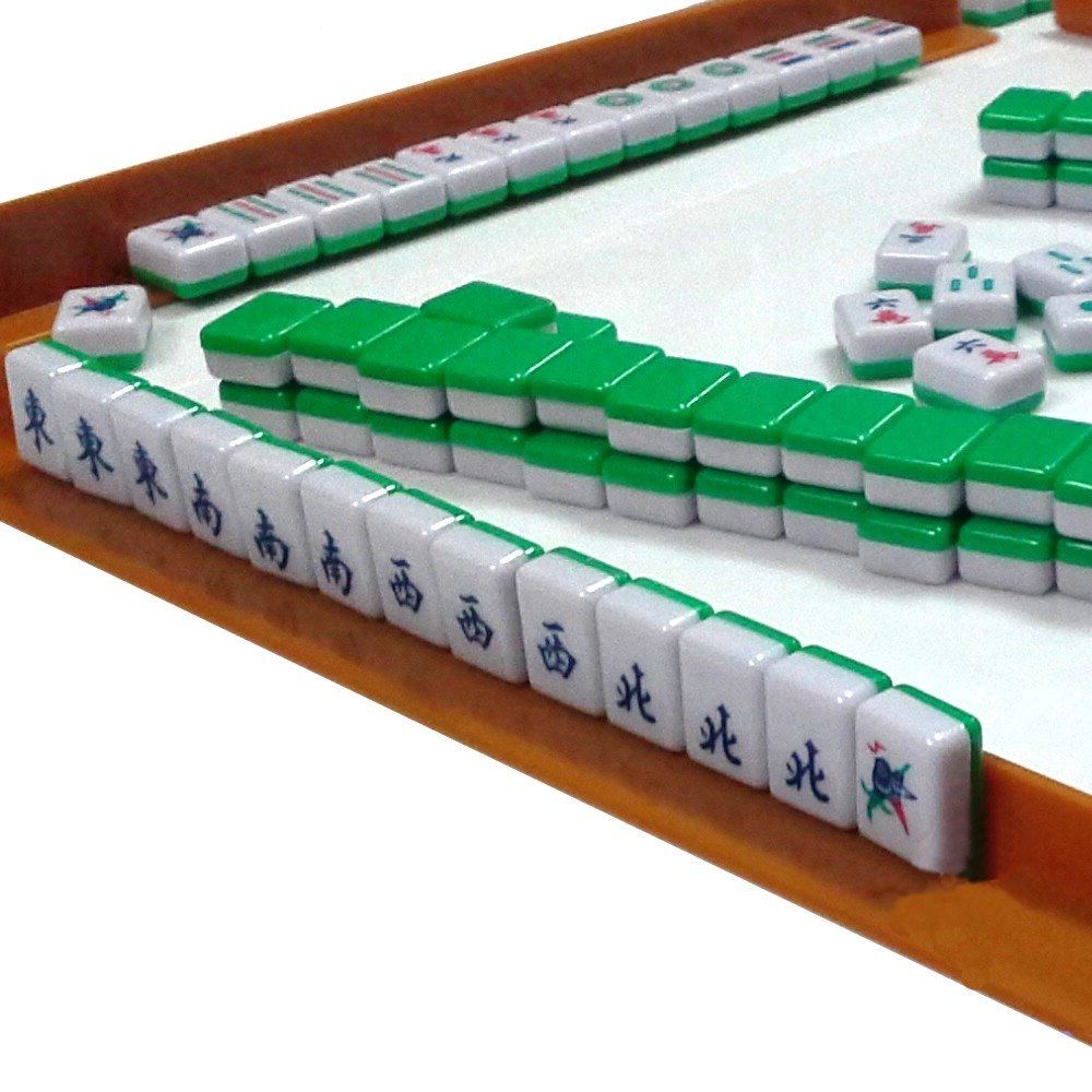 Ziyier G & E Mini 144 Mahjong Tile Set - Travel Portable Light-Weight