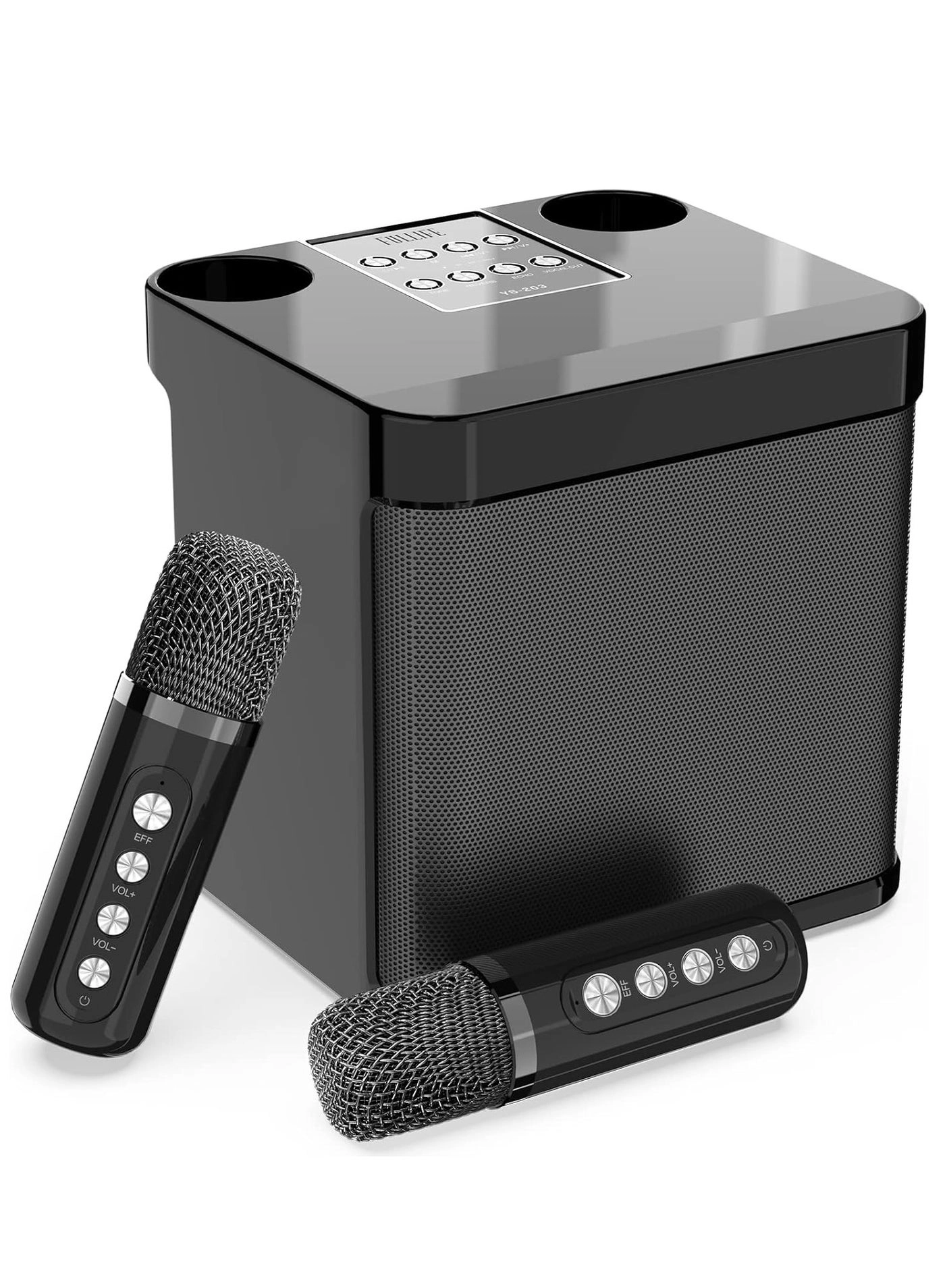 Portable Bluetooth Speaker PA System - 2 Wireless Microphones