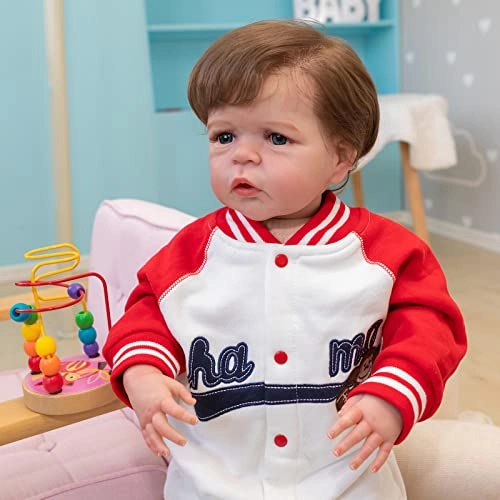 Sandie Reborn Baby Doll - 26 Inch 6 Month Silicone Vinyl Toddler Girl Brown Eyes