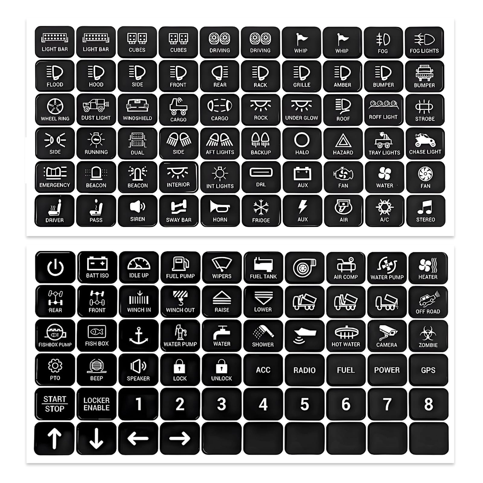 KVAEY Car Decal Stickers - 120 pcs