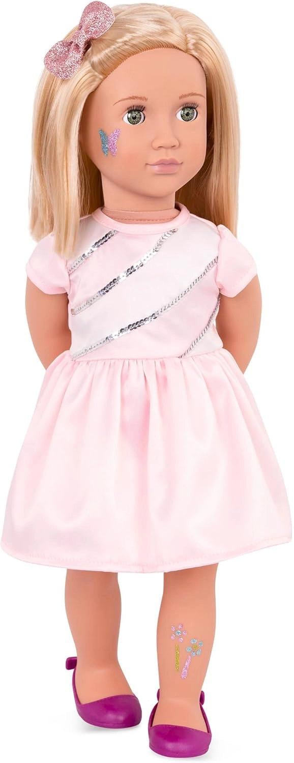 Rosalyn Glitter Tattoo Deco Doll - 18 inch Multicolor