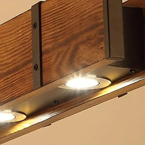 Solid Wood Postmodern Light Luxury Chandeliers - GU10 4 Heads 100*100cm