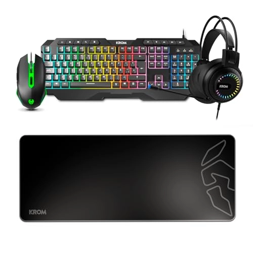Keyboard + Mouse + Headphones + Mousepad - Wired