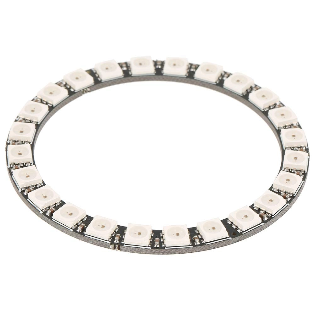 GQCQGS RGB LED Ring Lamp - 24-Bit 5V DC 24 LEDs