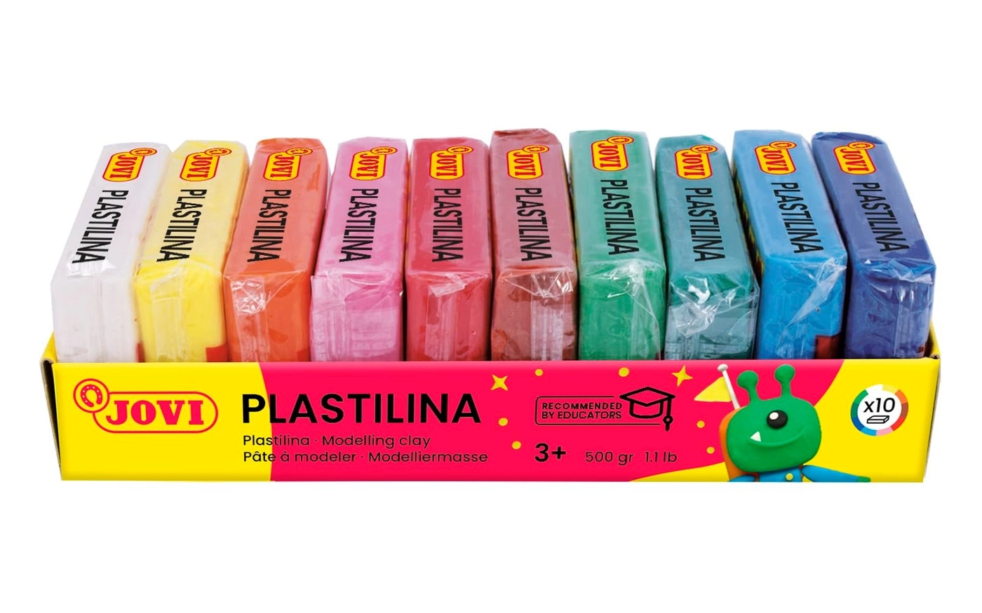 Non Drying Modeling Clay - vegetable-based 499g 10pcs.