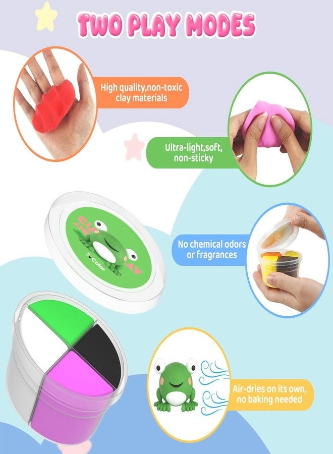 Air Dry Clay Kit - Non-Sticky Soft & Ultra Light with Sculpting Tools