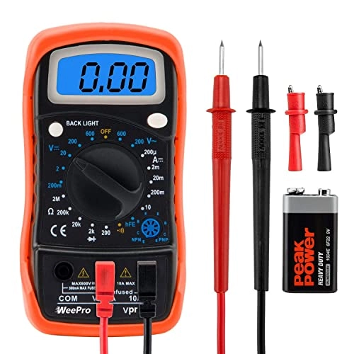 WeePro Vpro850L - Digital Multimeter Backlit Display