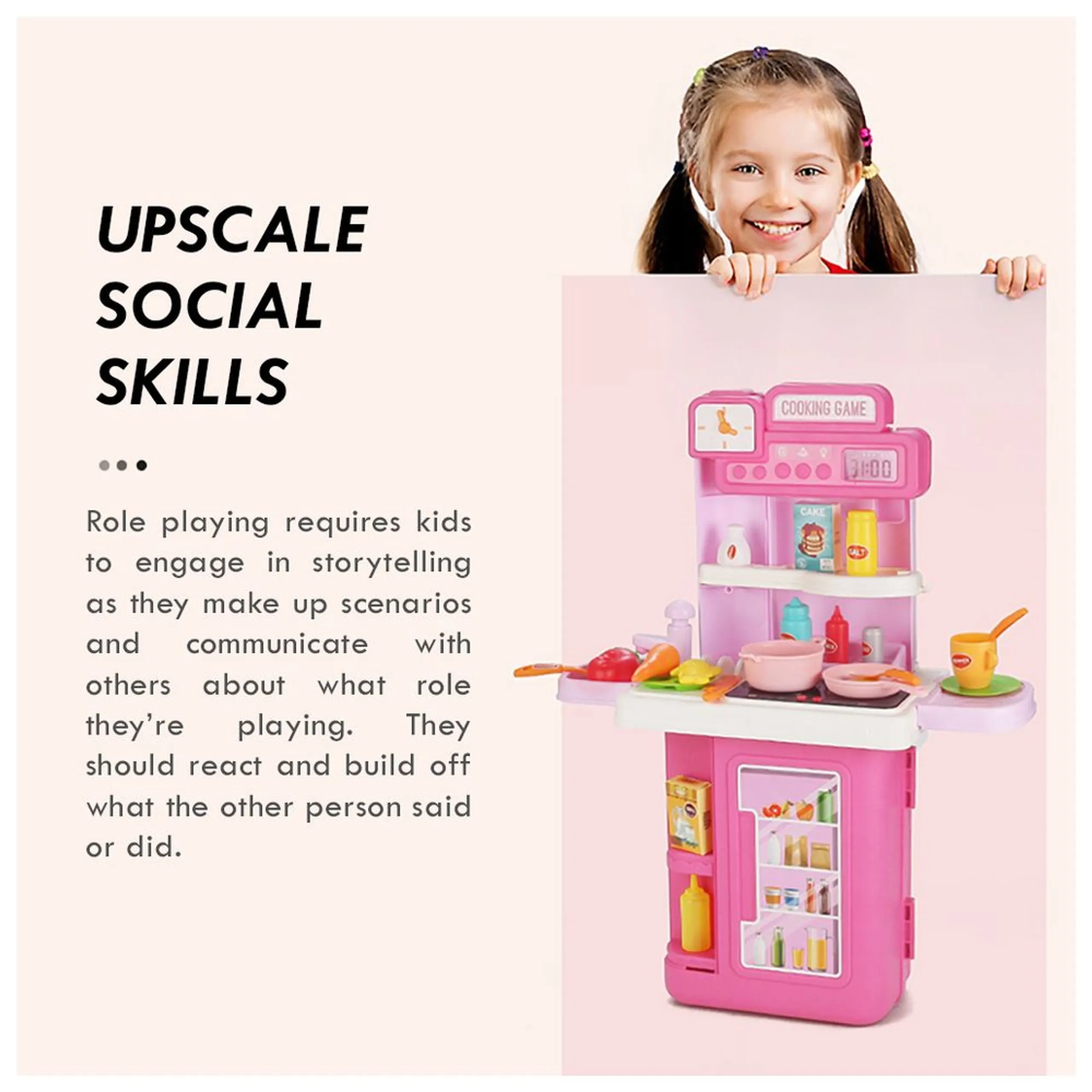 Role Play Chef Toy Set Luggage Case - 41 pcs (SAM-LS_RPLC_KTPI)