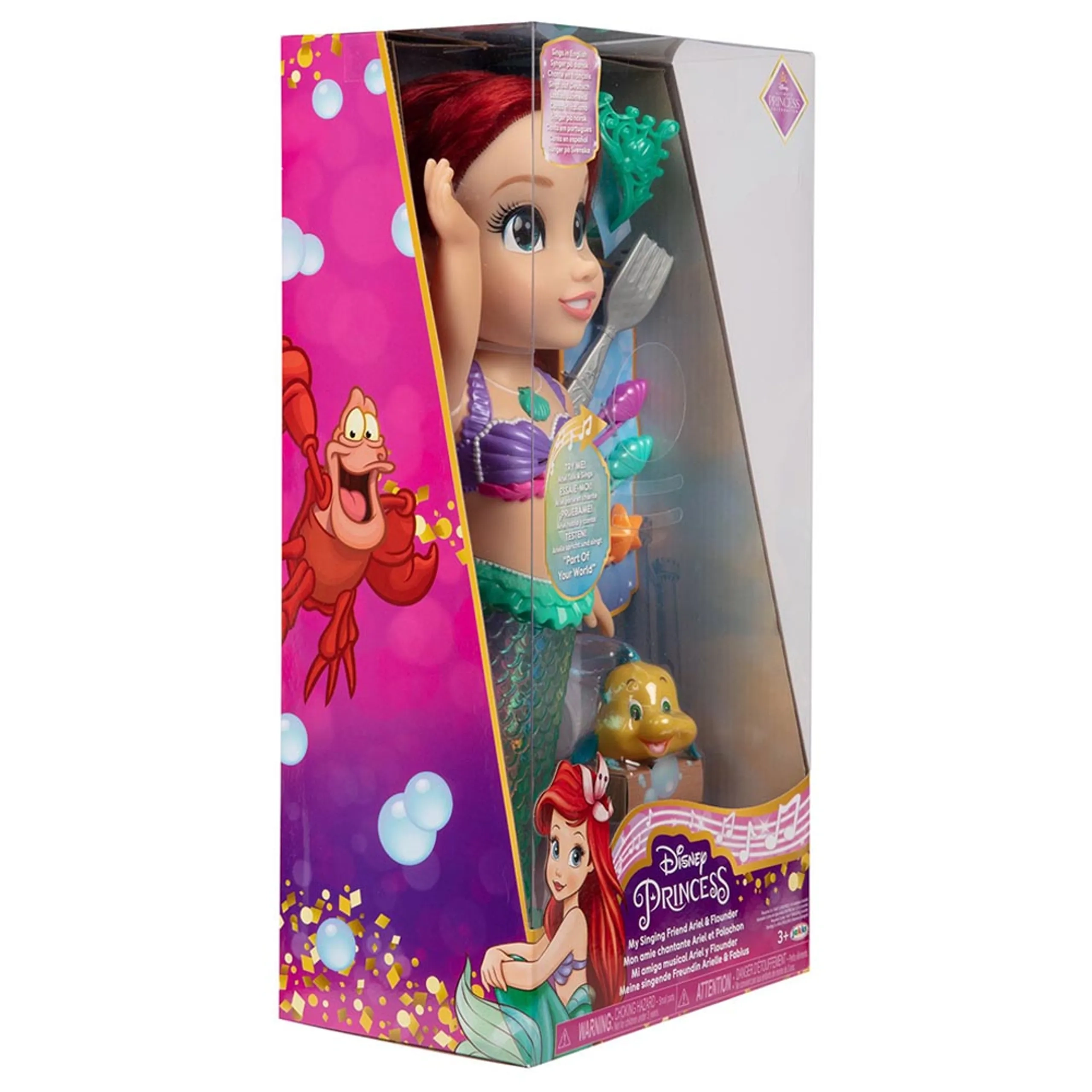Ariel Doll - Sing & Sparkle Multicoloured