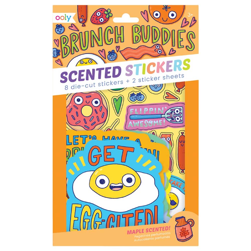OOLY Brunch Buddies Sticker Book Scented Scratch 1 pcs