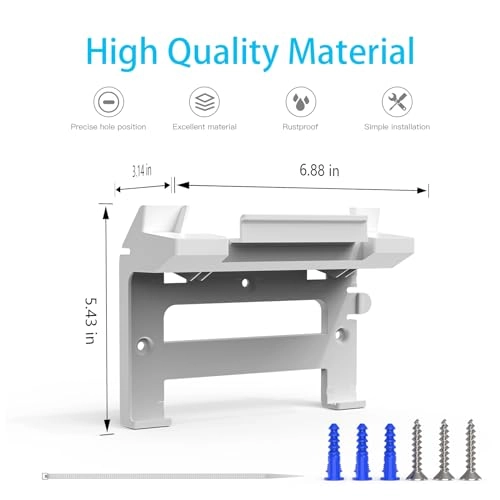 2 in 1 Starlink Gen 3 Router Mount & StarLink V3 Power Supply Brackets Holder - 2 Count Starlink Gen 3 Mesh Router Starlink V3 Power Supply Ethernet Adapter