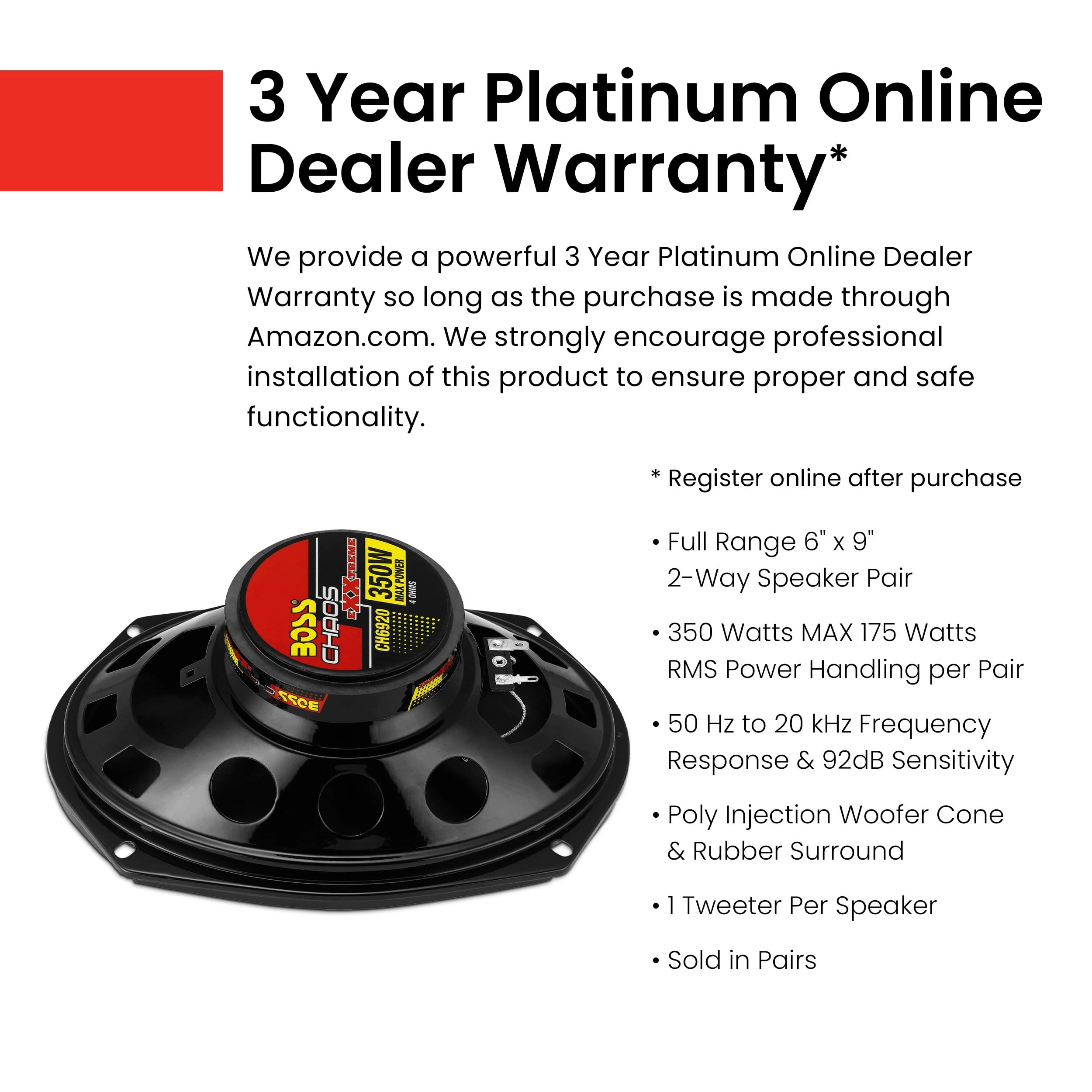 CH6930 - 6 x 9 Inch 3-Way Full Range Audio