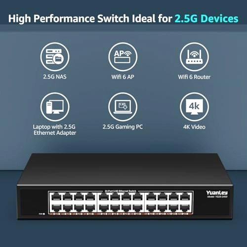 24 Port 2.5G Switch 26-Ports