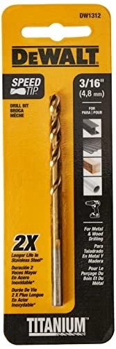 Dw1312 - Titanium Nitride Coated 3/16-Inch