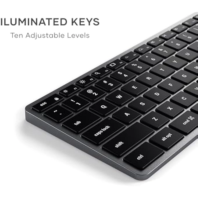 Slim X3 Bluetooth Backlit Keyboard - Wired/Wireless
