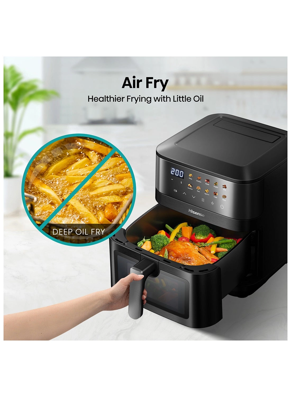 Dual Air Fryer H08AFBK1S4