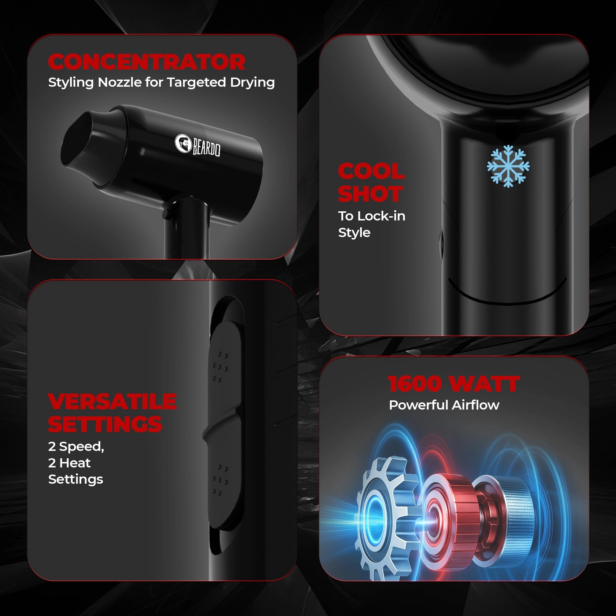 Styling Gun ULTRA - 1600W 3 Heat 2 Speed Foldable