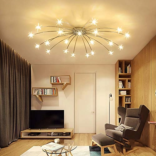 Nordic Art Stars Ceiling - G4 21 head Black and white light