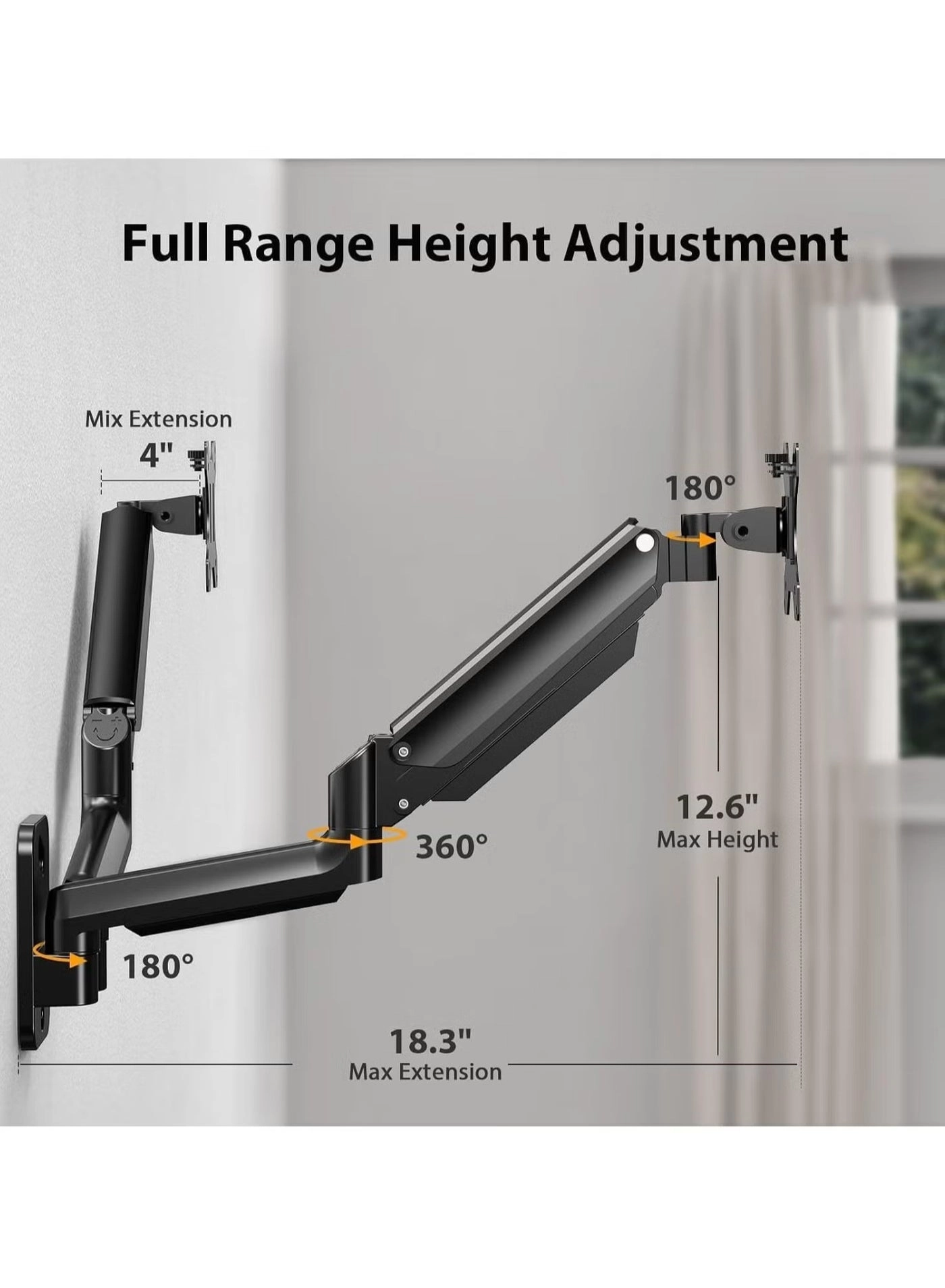Dual Monitor Wall Mount - two 17''-32'' 75x75mm 100x100mm
