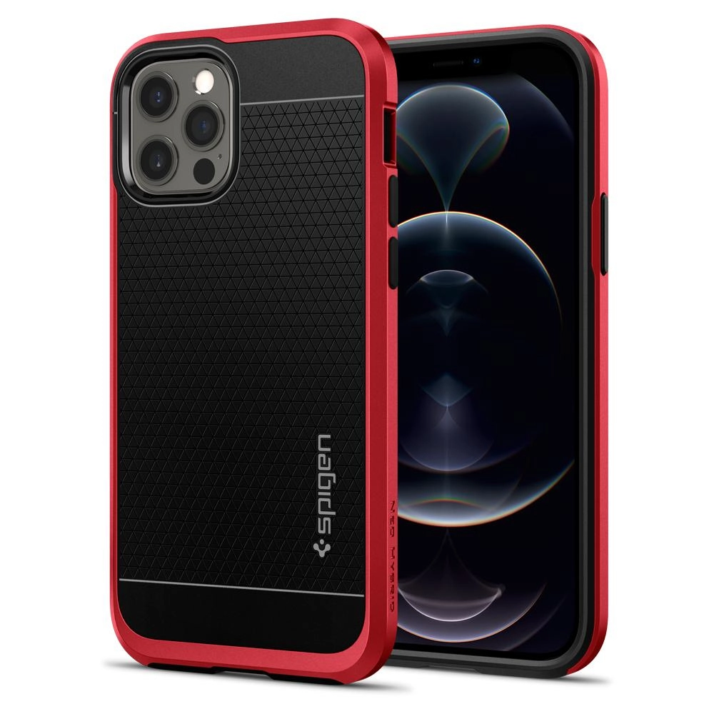 Spigen Neo Hybrid case for iPhone 12 / iPhone 12 PRO - 6.1 inch Red