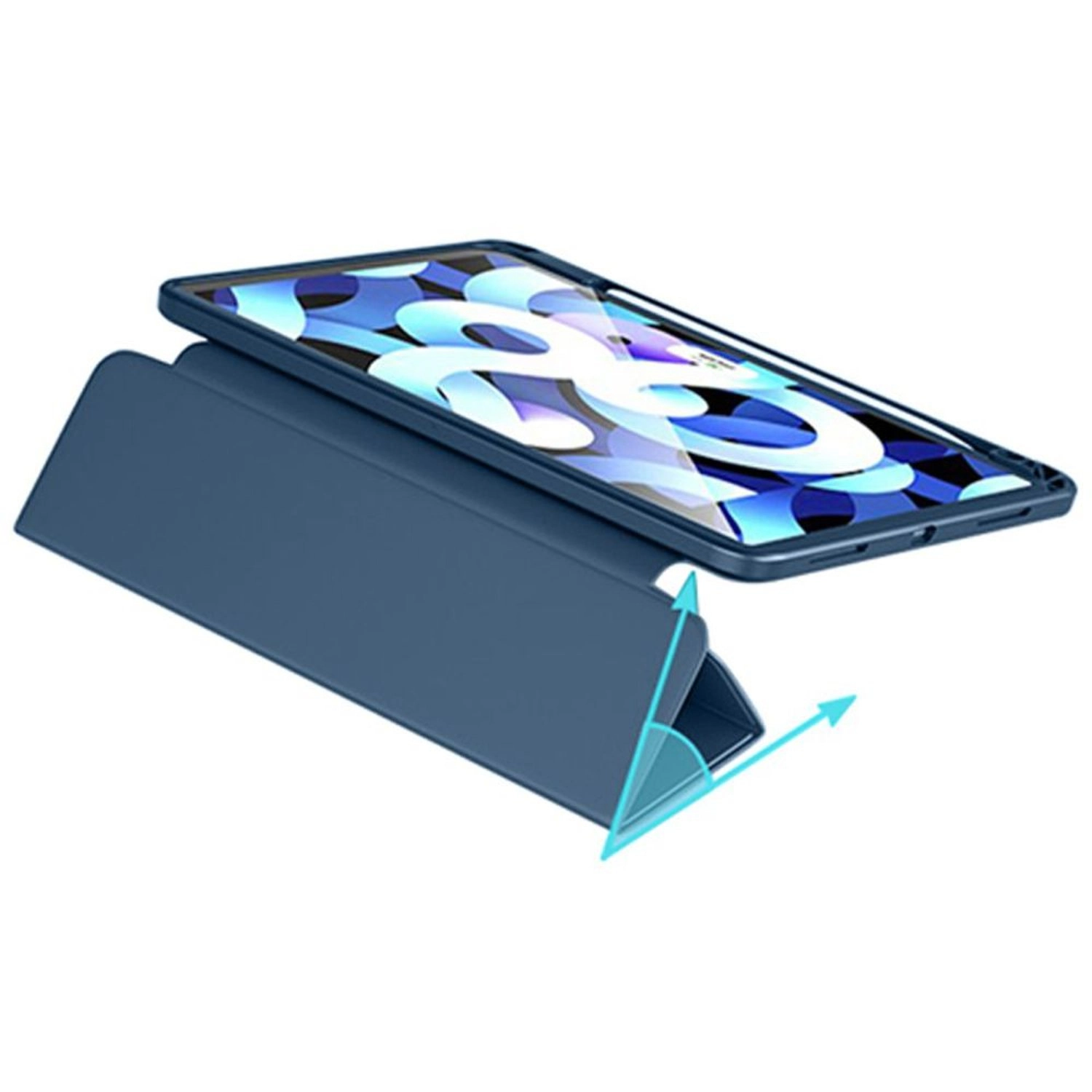 Tri-fold Folio Case with Pencil Holder for iPad Pro 12.9-inch