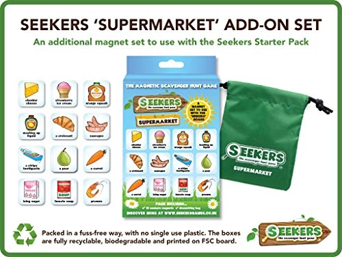 Scavenger Hunt Add-On Pack - Supermarket 12 magnetic tiles