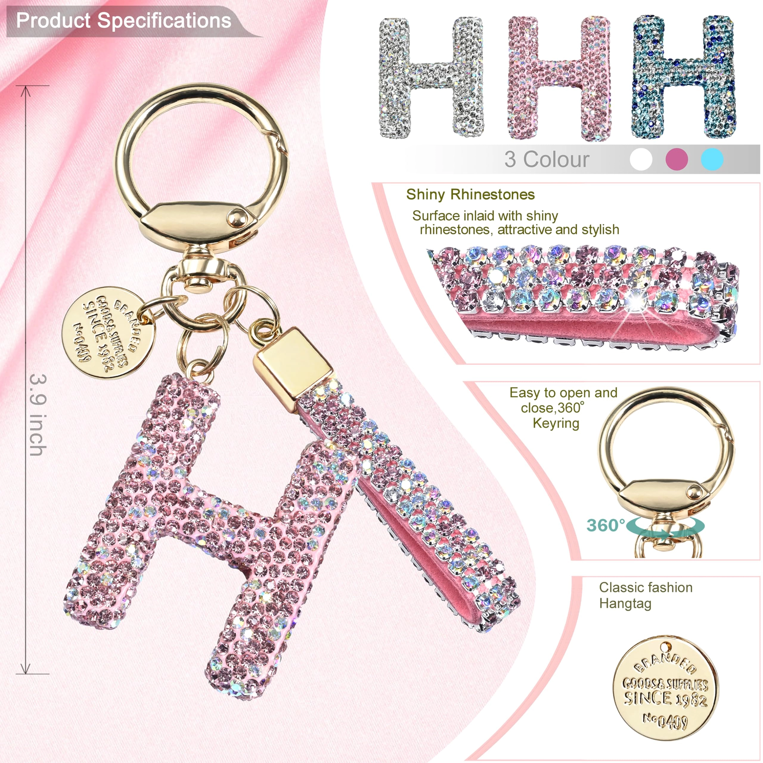 Initial Letter Keychain - Letter
