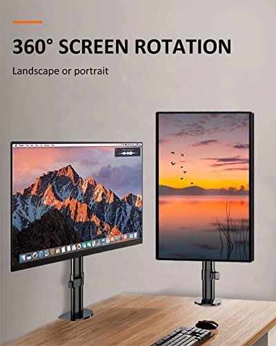 Single Head and Plate Vesa Pole Mount Bracket - 1 27inch 75x75mm 100x100mm