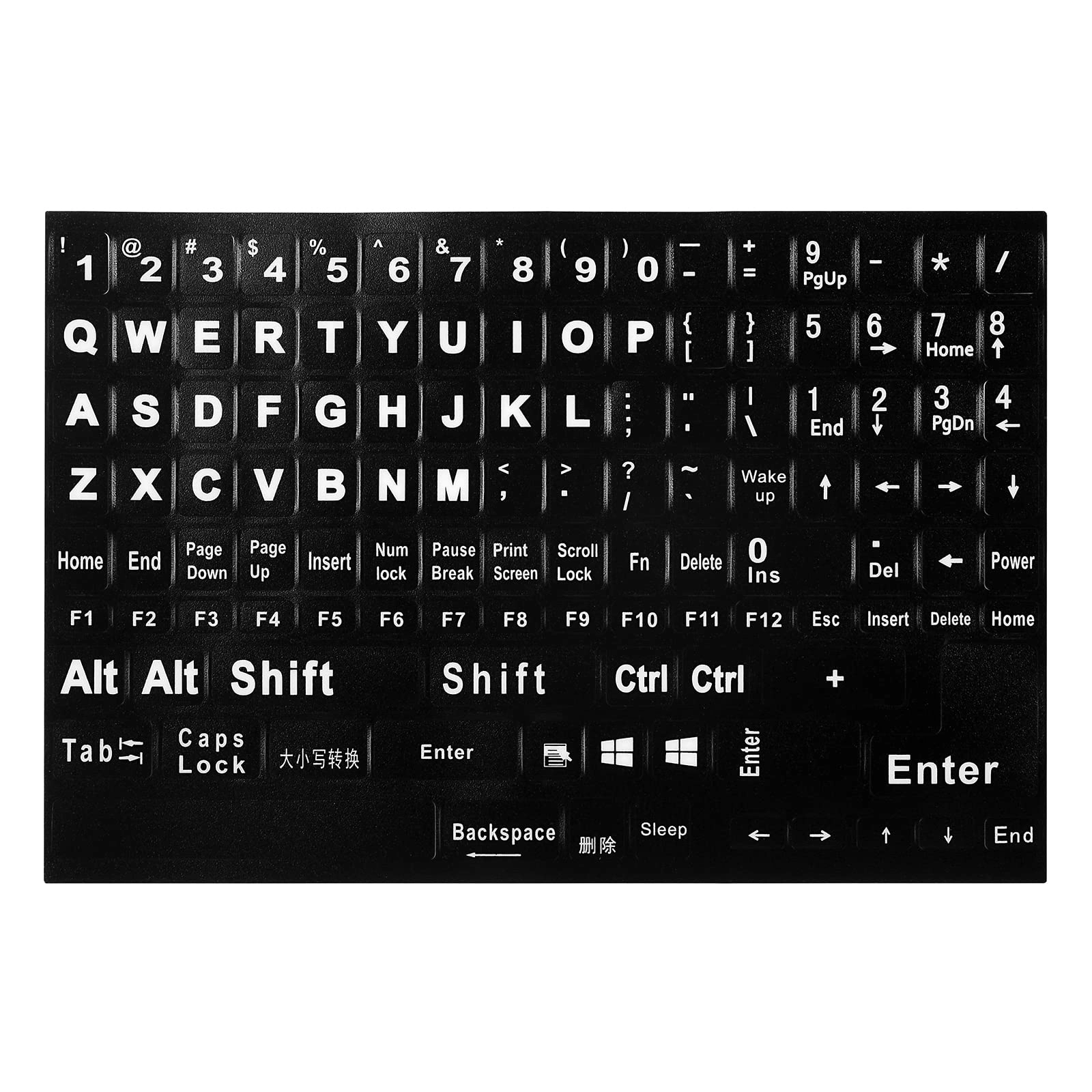 Softamm Keyboard Stickers - English