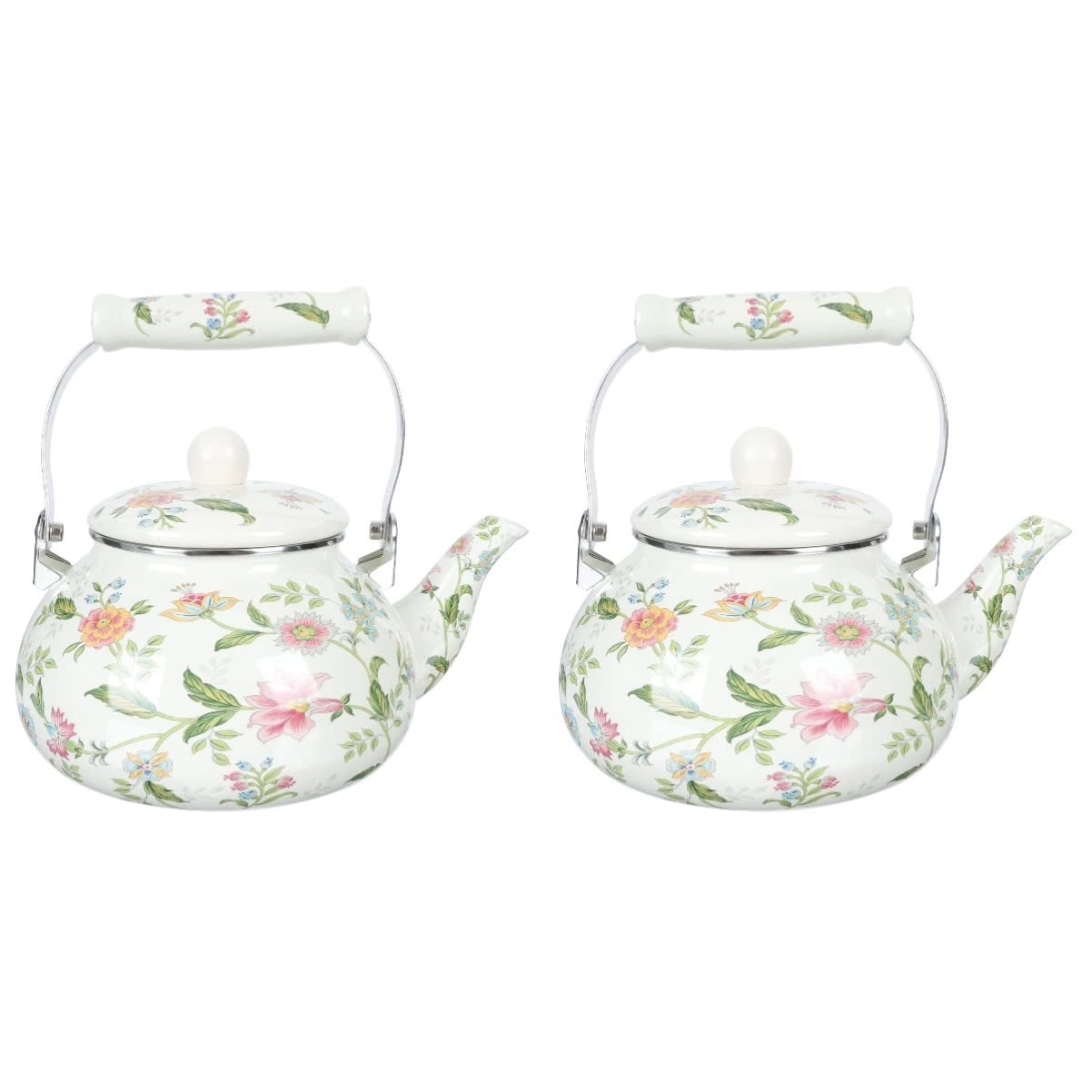 Porcelain Teapot - Ceramic Enameled 2. 5L