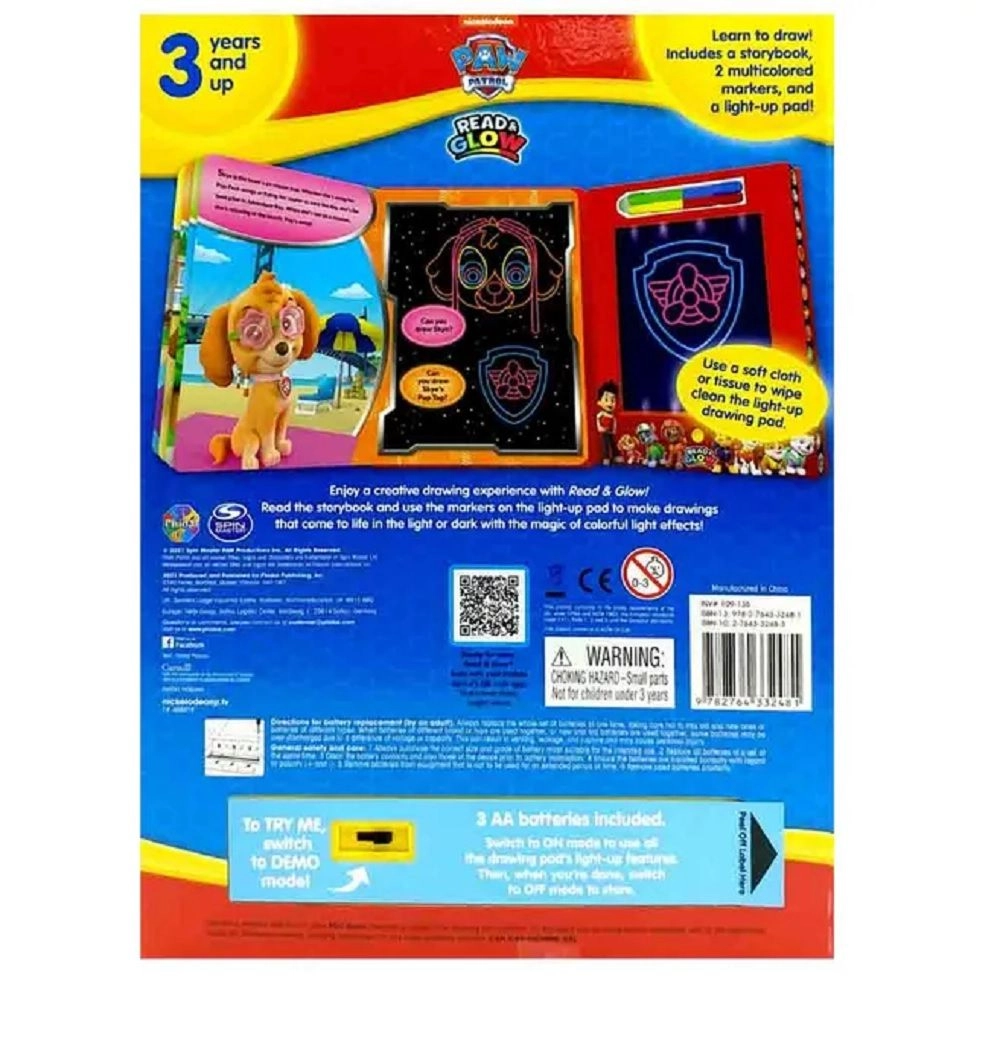 Paw Patrol Read & Glow - 3 +