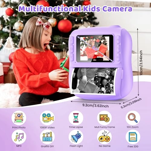 Children's Camera - Instant Print 1080P 32GB