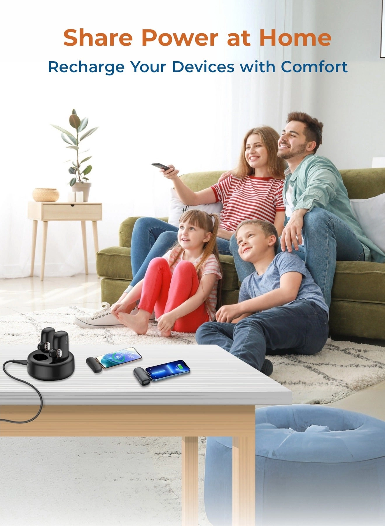 Power Bank - 5000mAh 20W + Charging Station