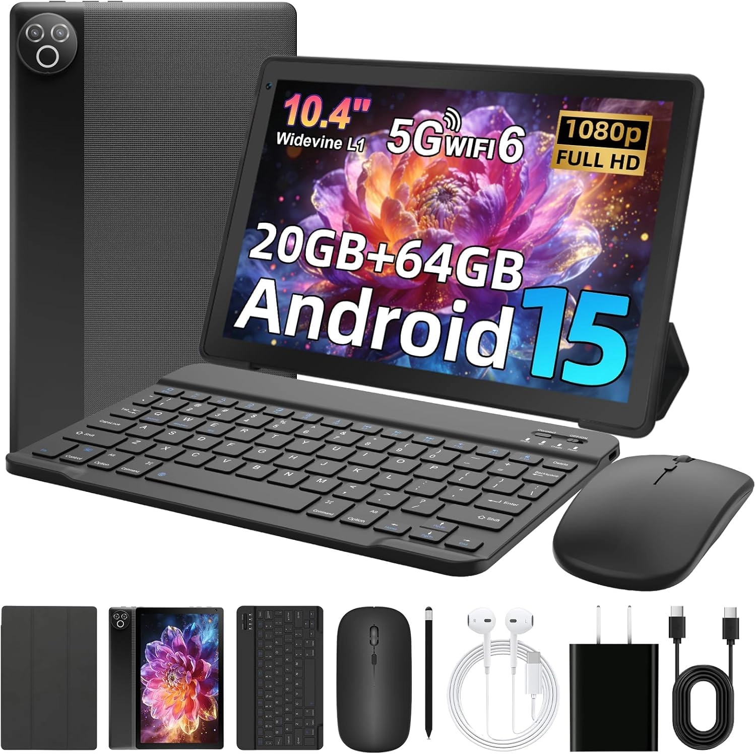 MUISOO Android 15 Tablet - 64GB 10.4"