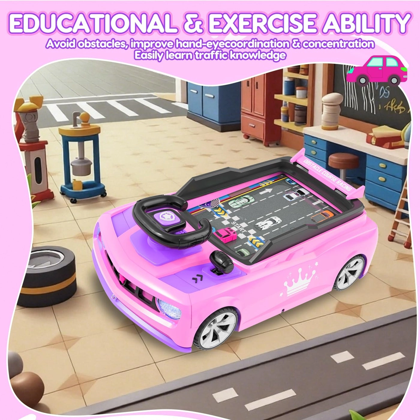 Steering Wheel Racing Car - 3 years+