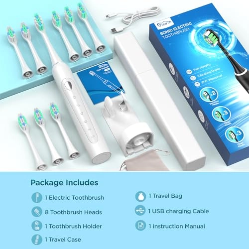 Y02 - 5 Modes 40000VPM 8 Brush Heads