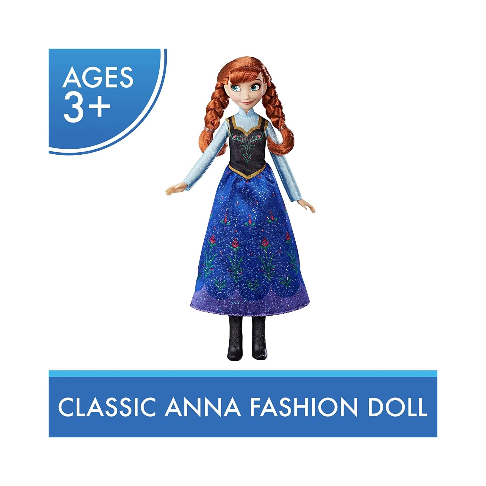 Anna Fashion Doll - 32.5 cm blue and purple travel outfit