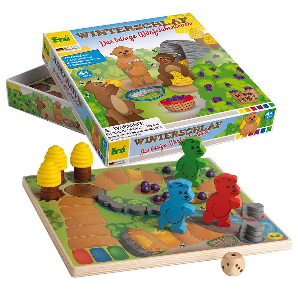 Erzi Honey Bears In Hibernation - Suitable for 5 years and above