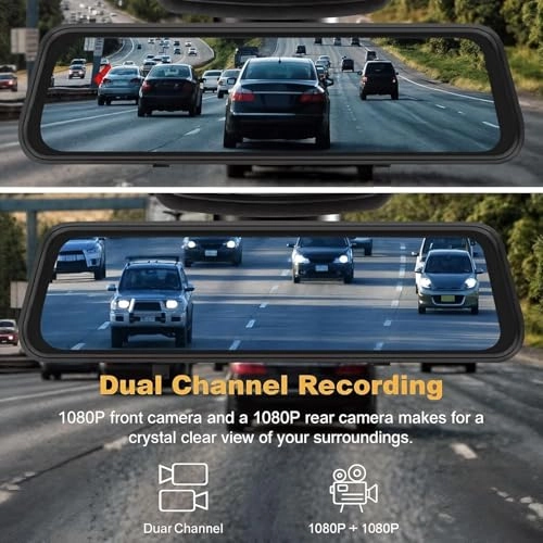 Rear View Mirror Dash Camera - 2160p