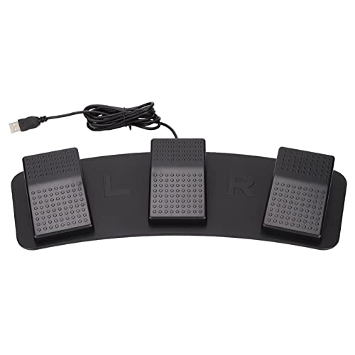 USB Triple Foot Switch Pedal - Wired USB