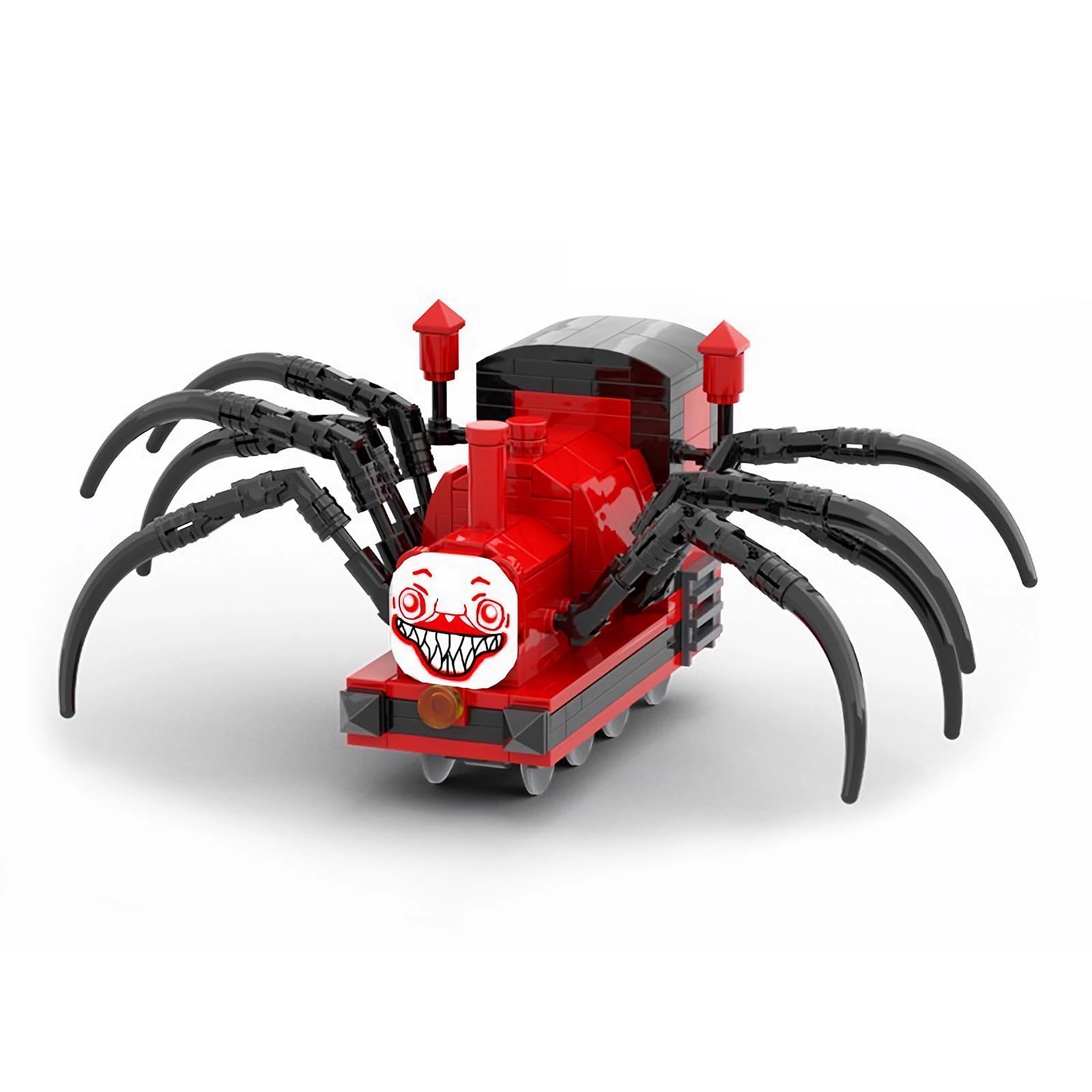 CYSNATU Choo-Choo Charles Figure Building Block Set - Spider Train Horror 260 pcs