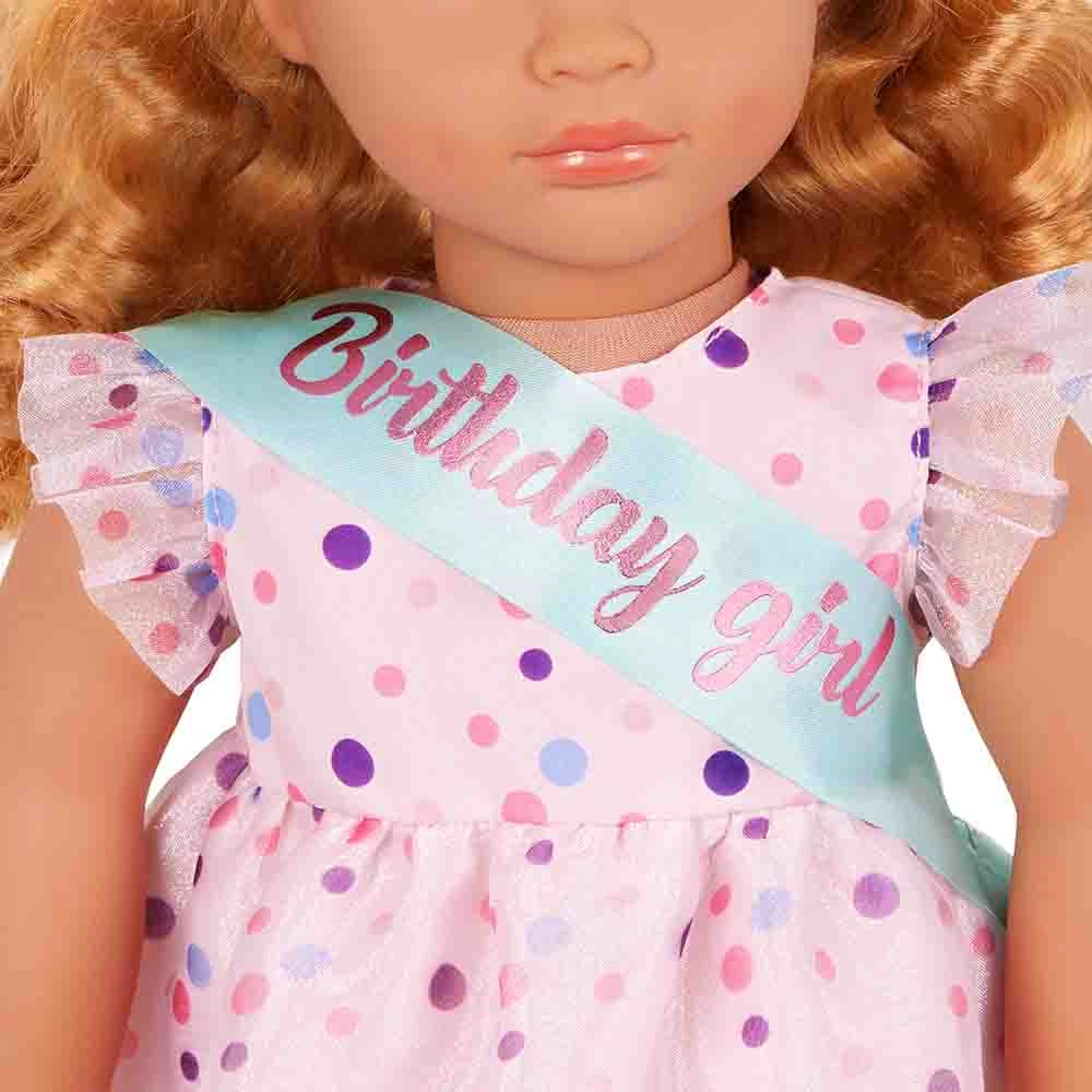Esme Doll - 18 Inch Frilly Party Dress And Shoes Ages 3+