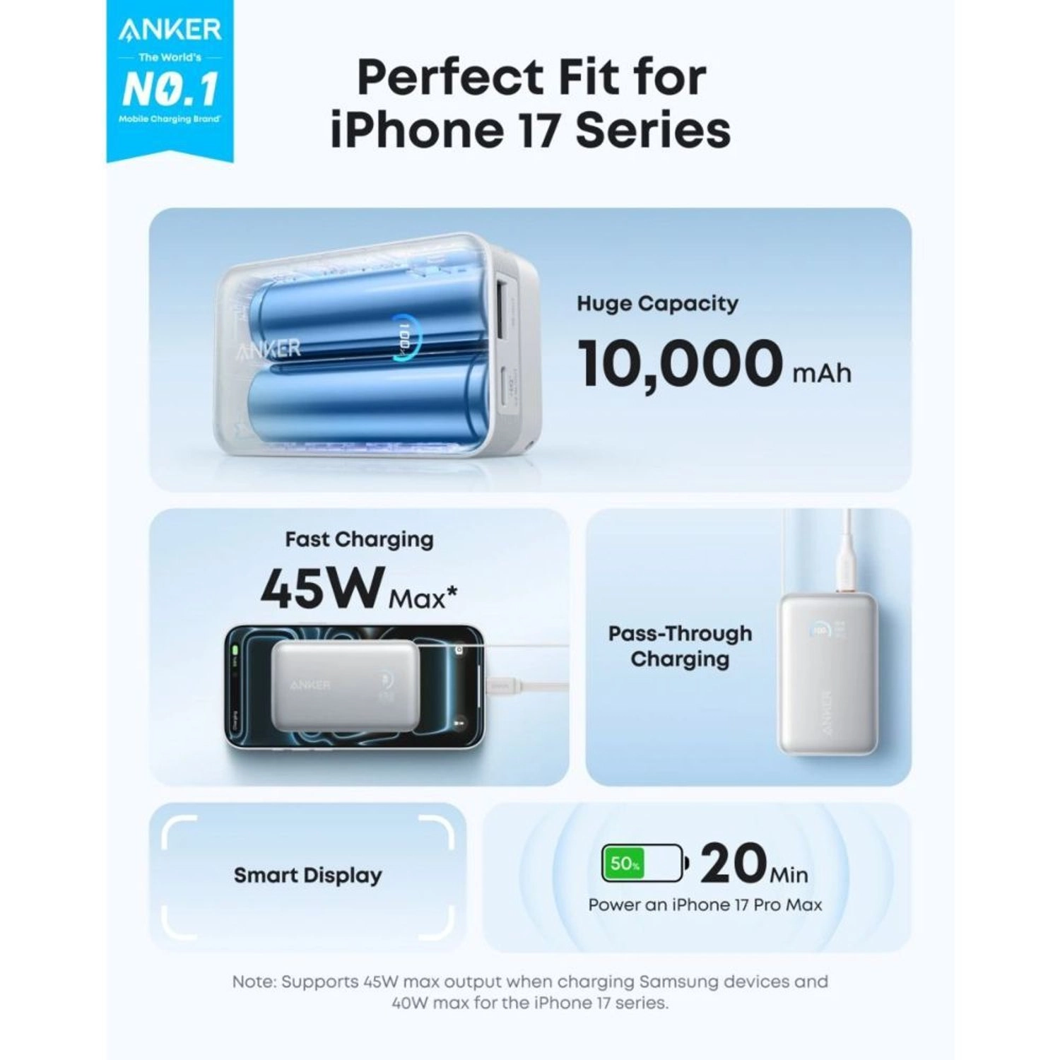 A1638 - 10,000mAh 45W Fast charging